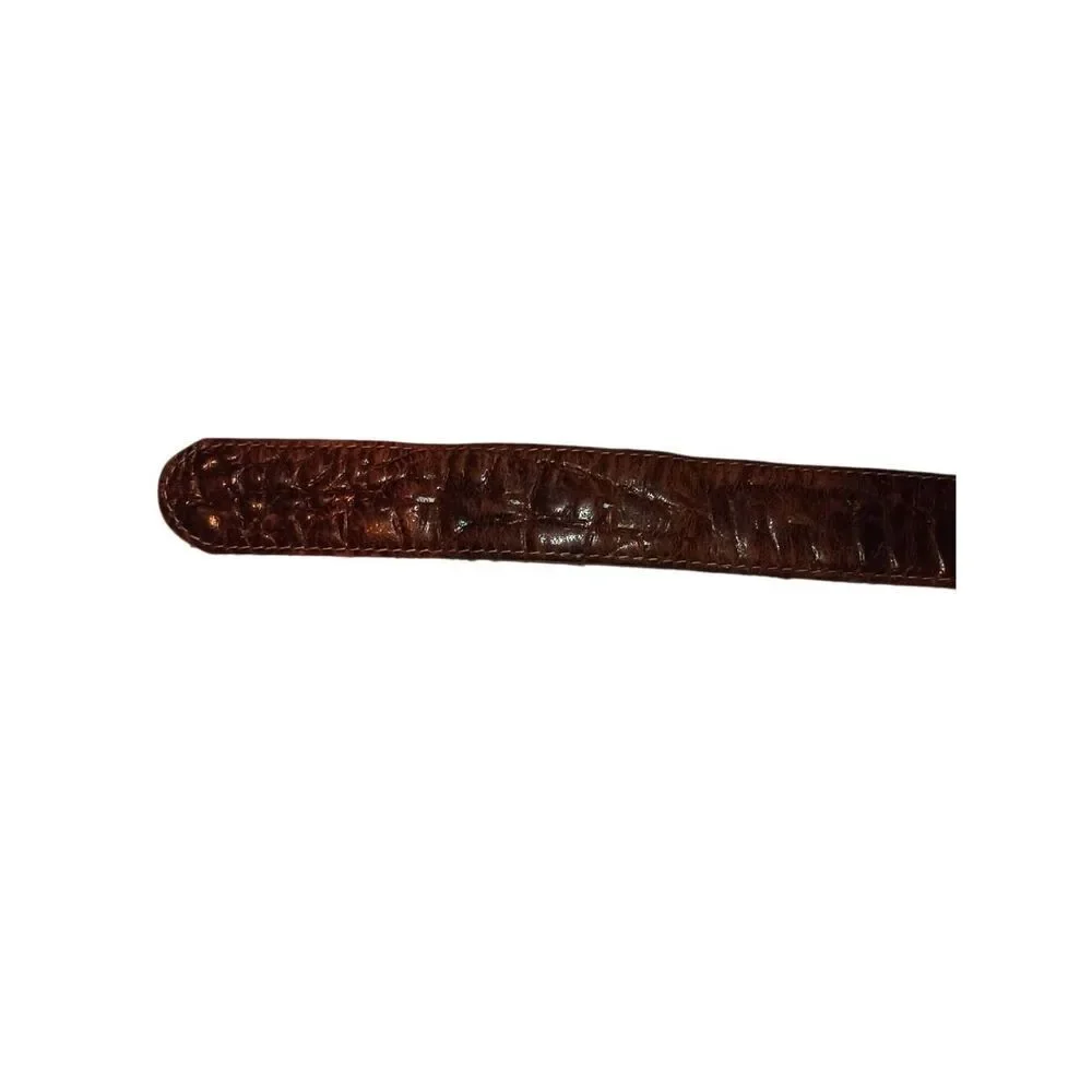 Genuine leather belt Made in Oklahoma Nicely worn in! 44